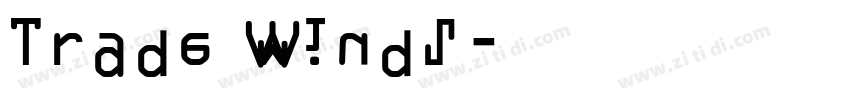 Trade Winds字体转换